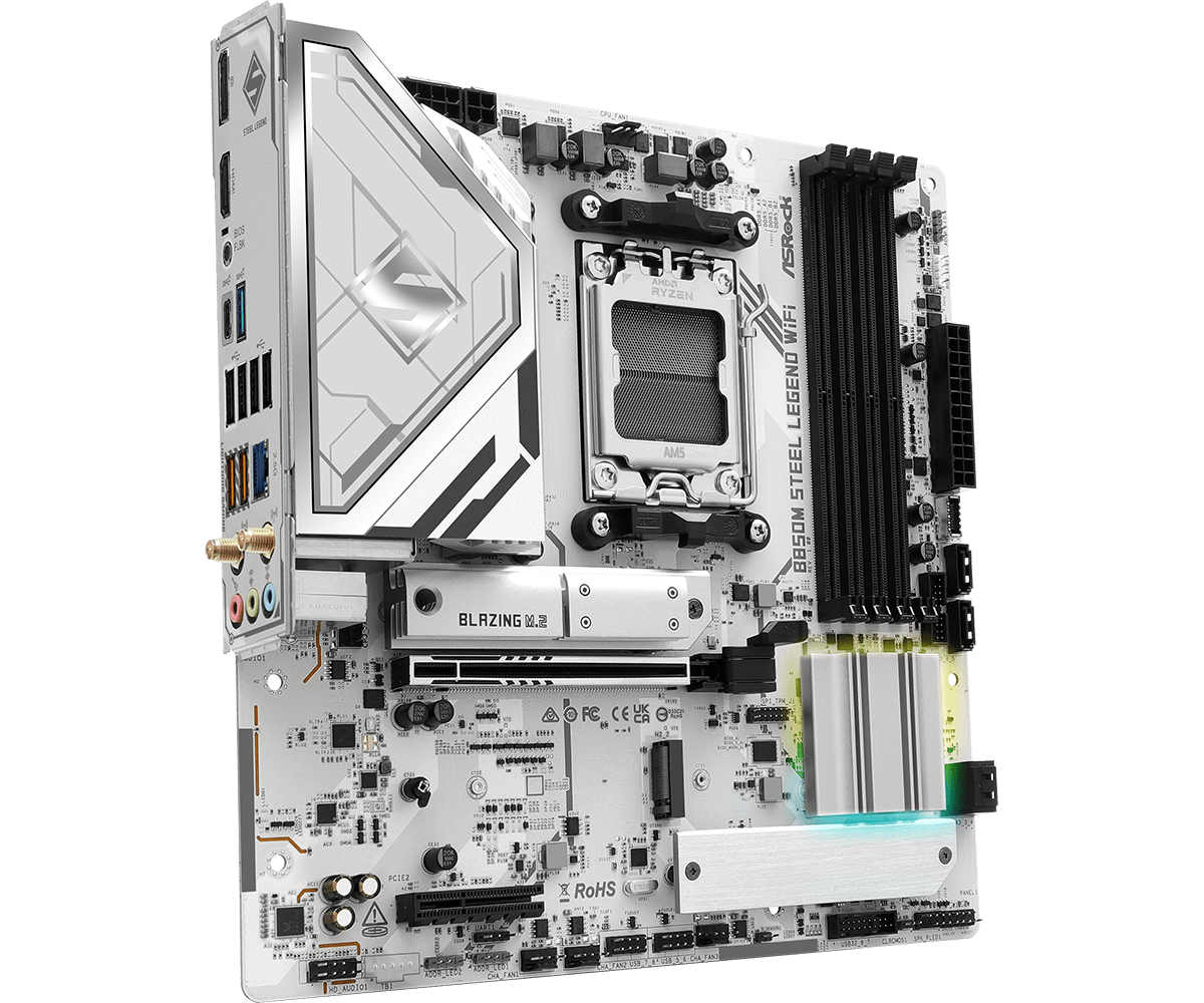    Placa-mãe ASROCK B850M STE - Am5 Micro Atx Pcie 5.0 Motherboard avaliação e preço